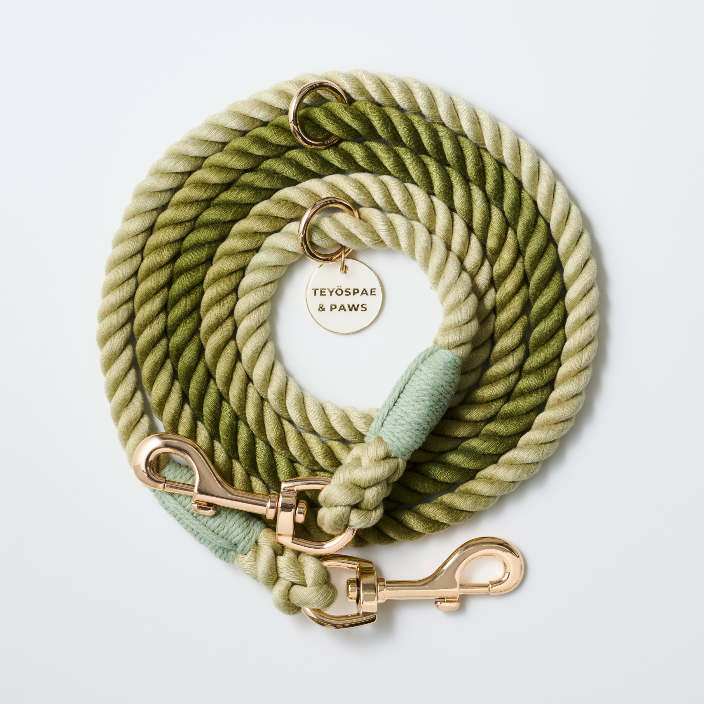 肩掛け ハンズフリーロープリード 210cm - OLIVE KHAKI/オリーブカーキ <GOLD>