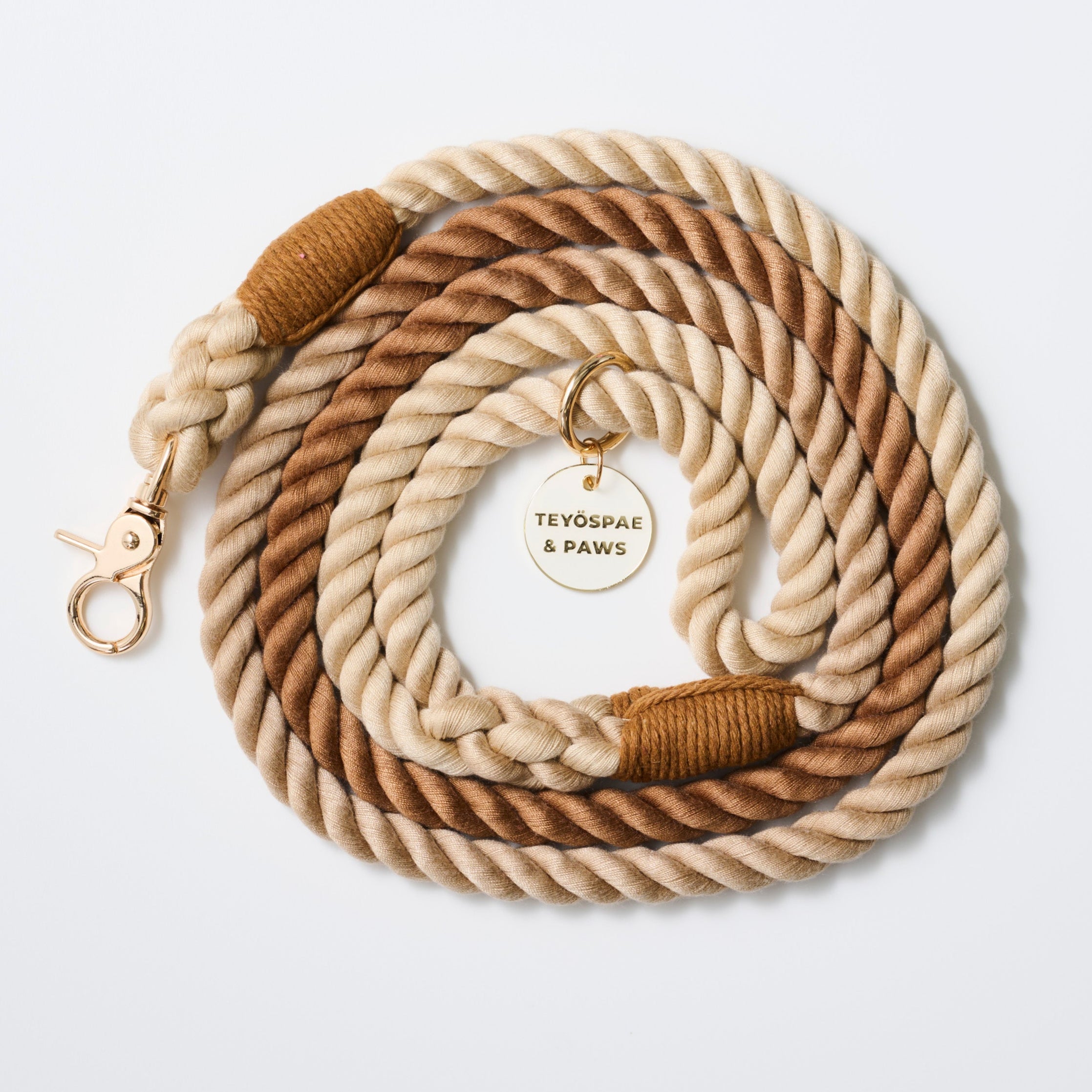 ロープリード120cm/150cm - CAFE LATTE/カフェラテ <GOLD>