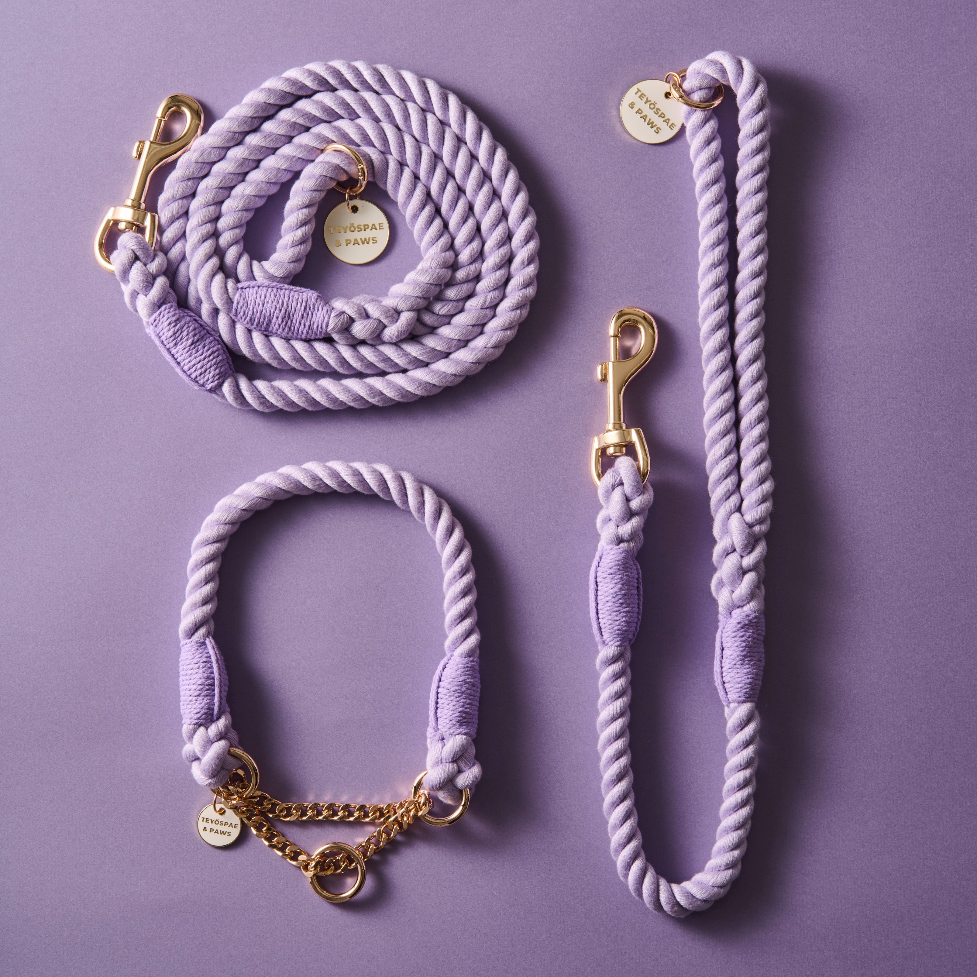 Rope Lead 120cm - SUMIRE & Gold
