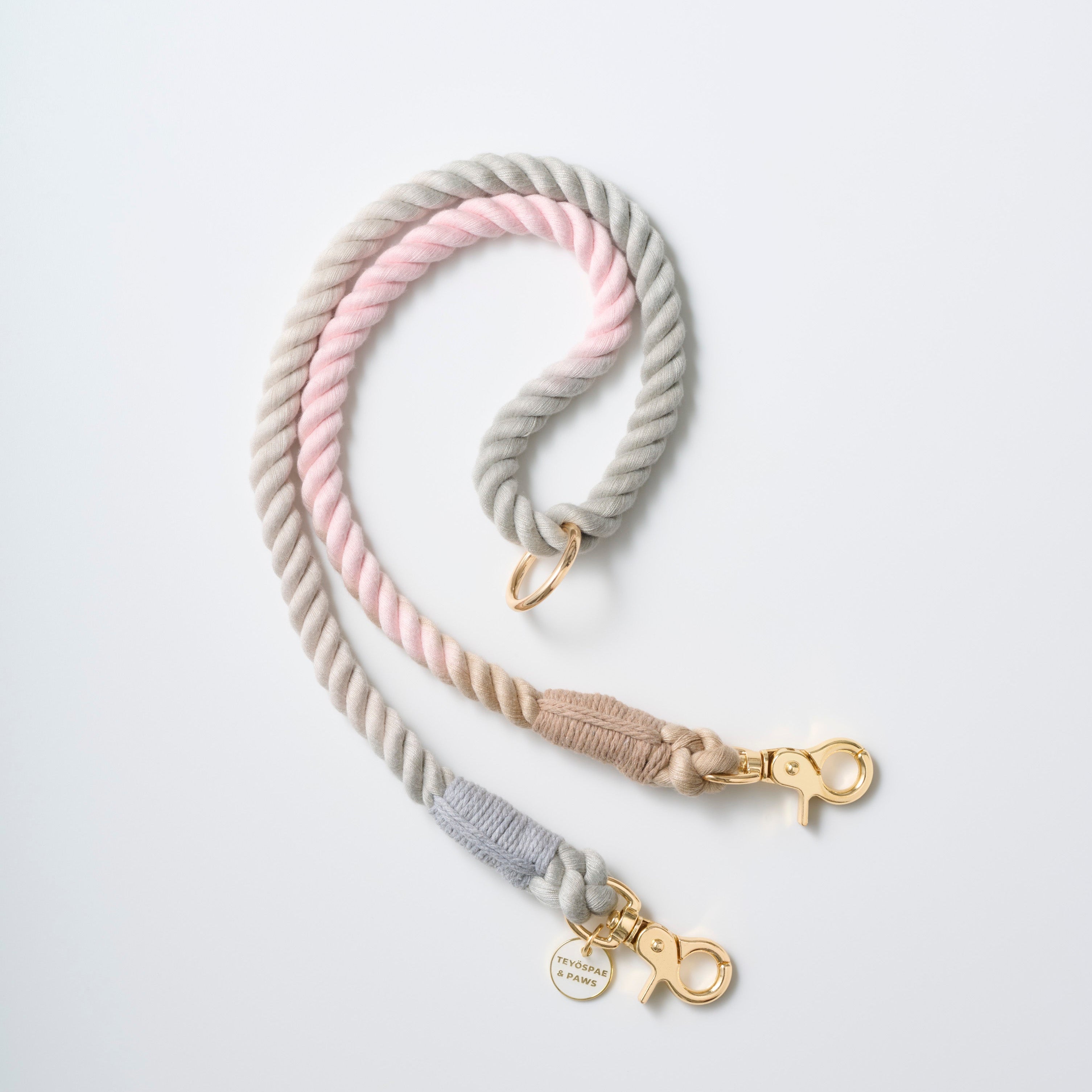 2頭引き 多頭引き リード 90cm 全3色 <GOLD>