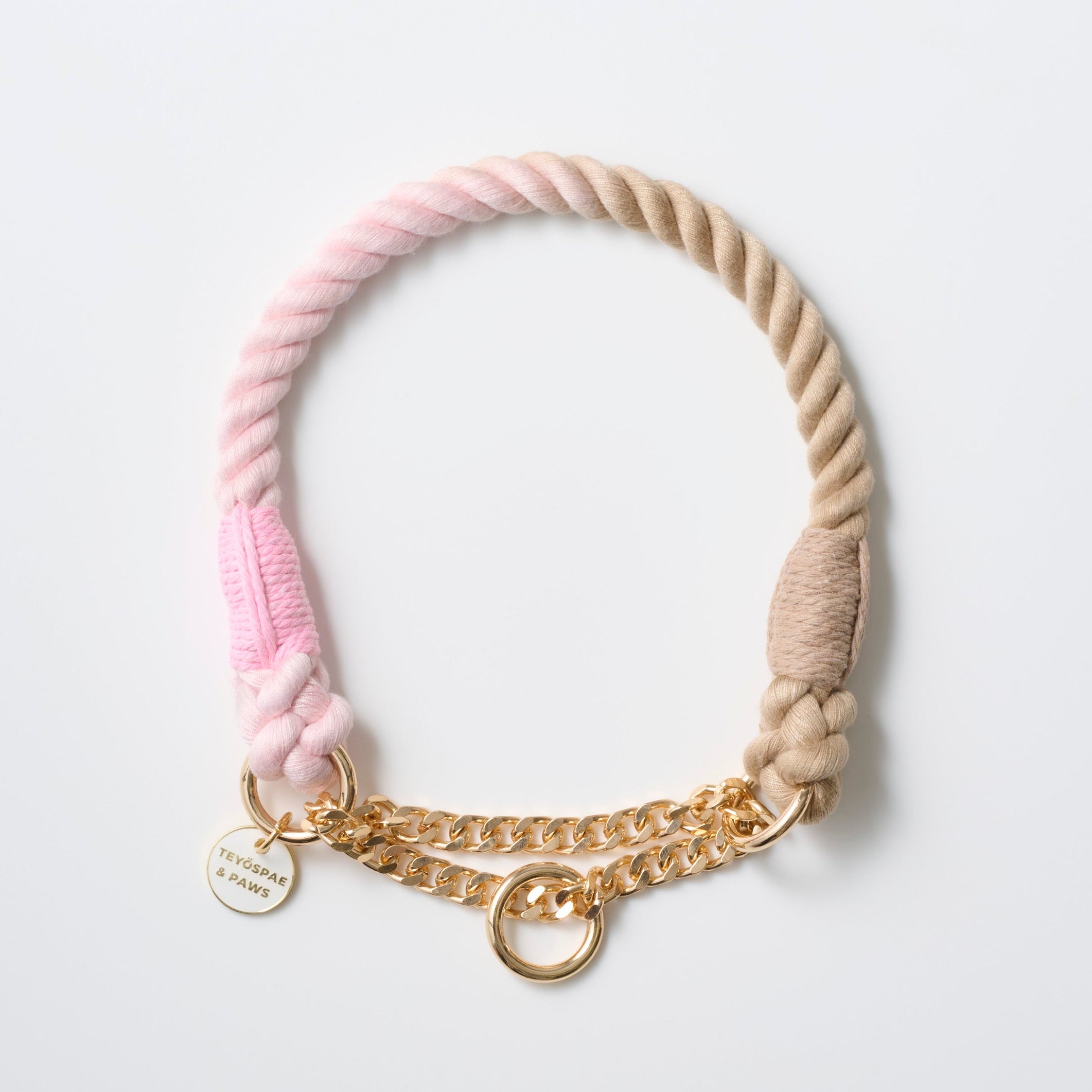 ロープハーフチョーク首輪 全16色