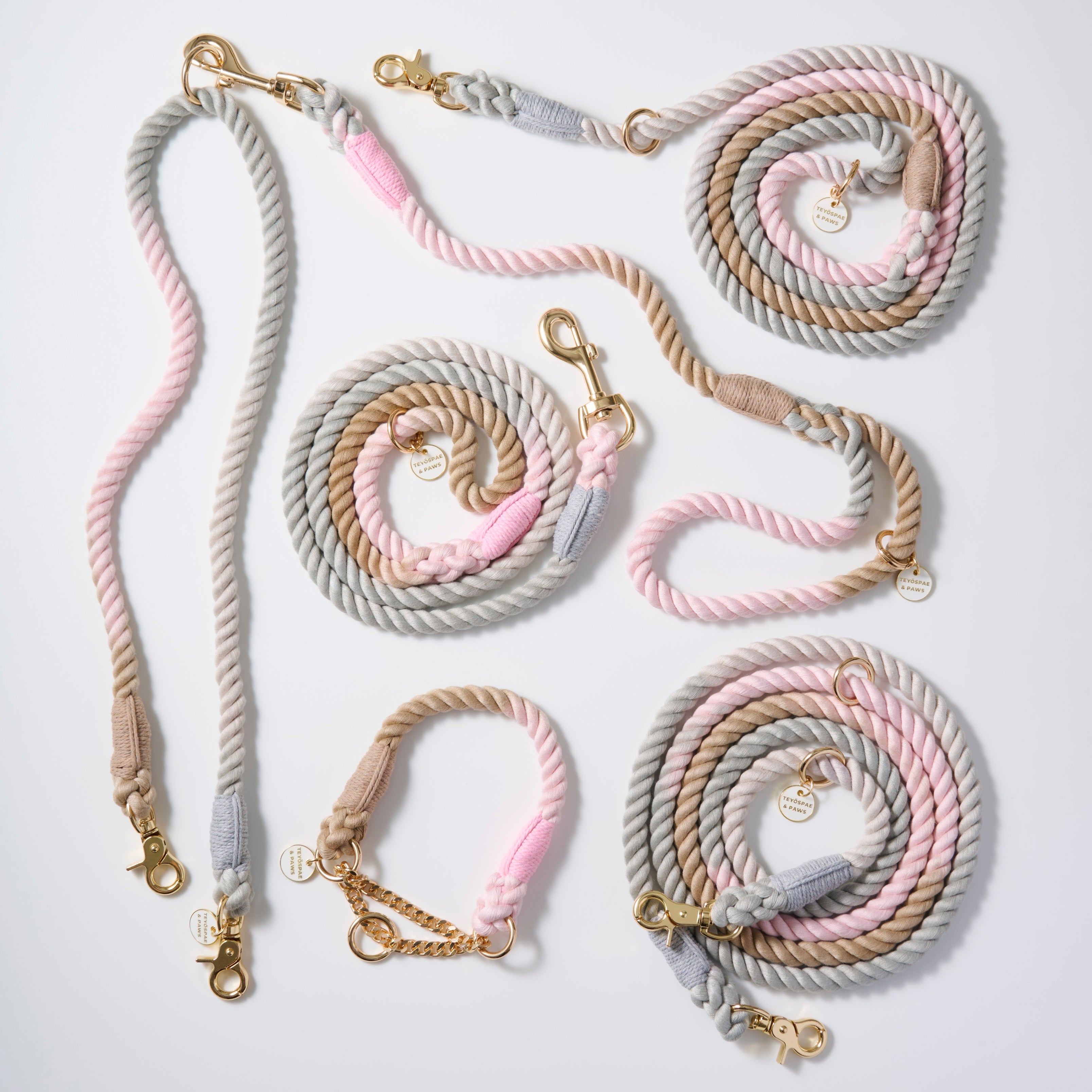 2 in 1 ロープリード|首輪一体型・スリップリードのように使える犬用リード