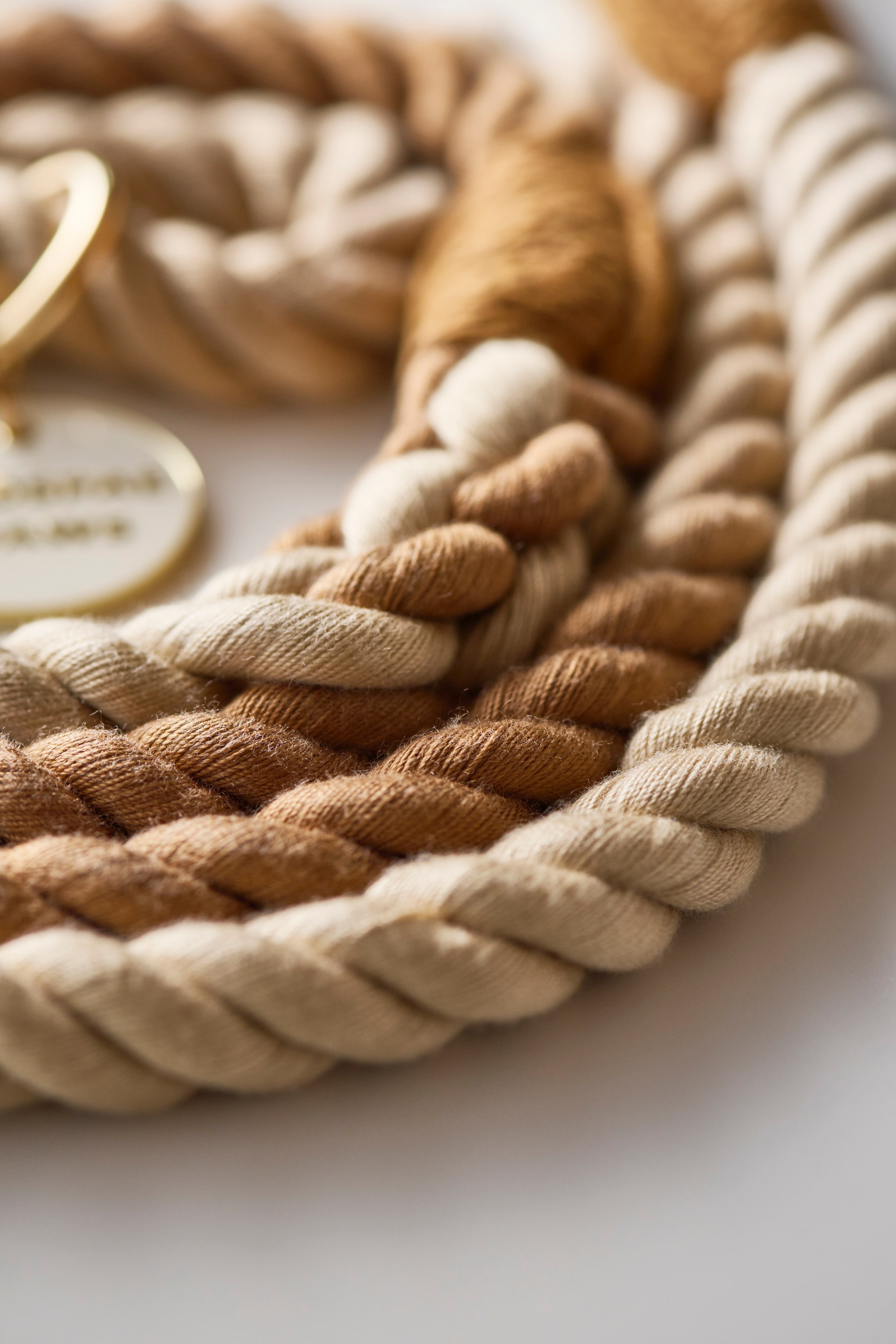 ロープリード120cm/150cm - CAFE LATTE/カフェラテ <GOLD>