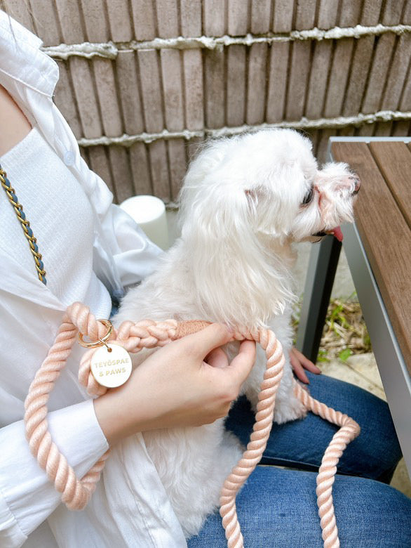 Rope Lead 120cm - SAKURA & Gold