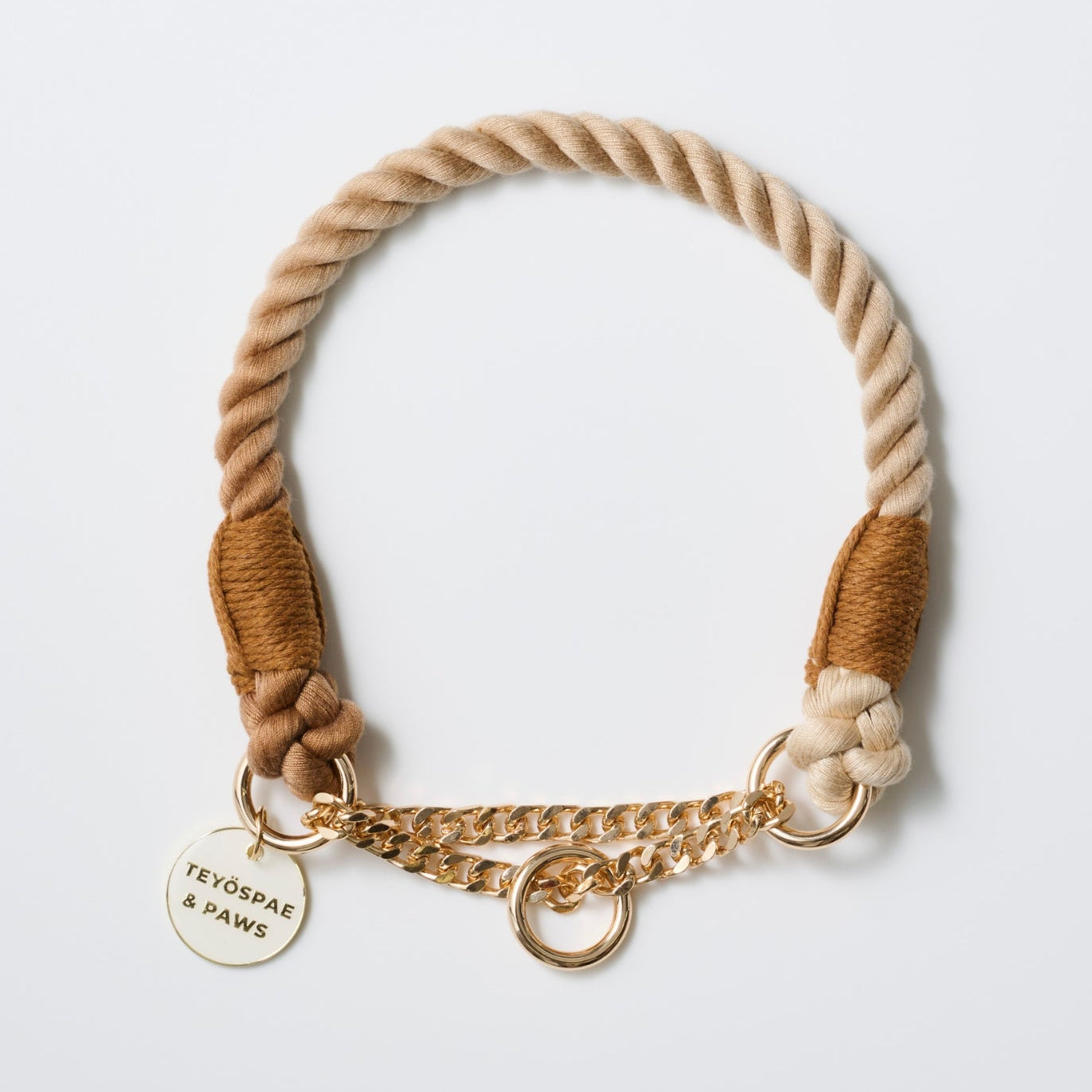 ロープハーフチョーク首輪 全16色