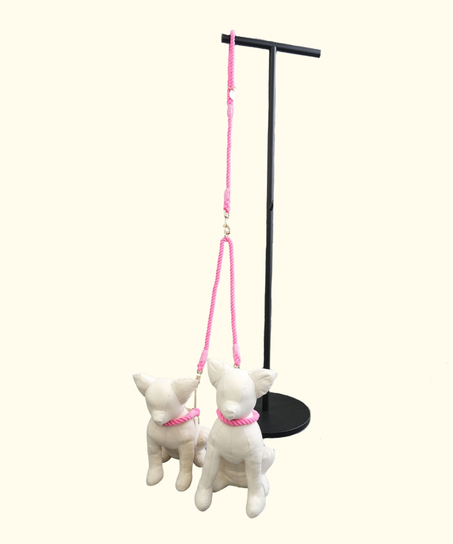 2頭引き 多頭引き リード 90cm 全3色 <GOLD>