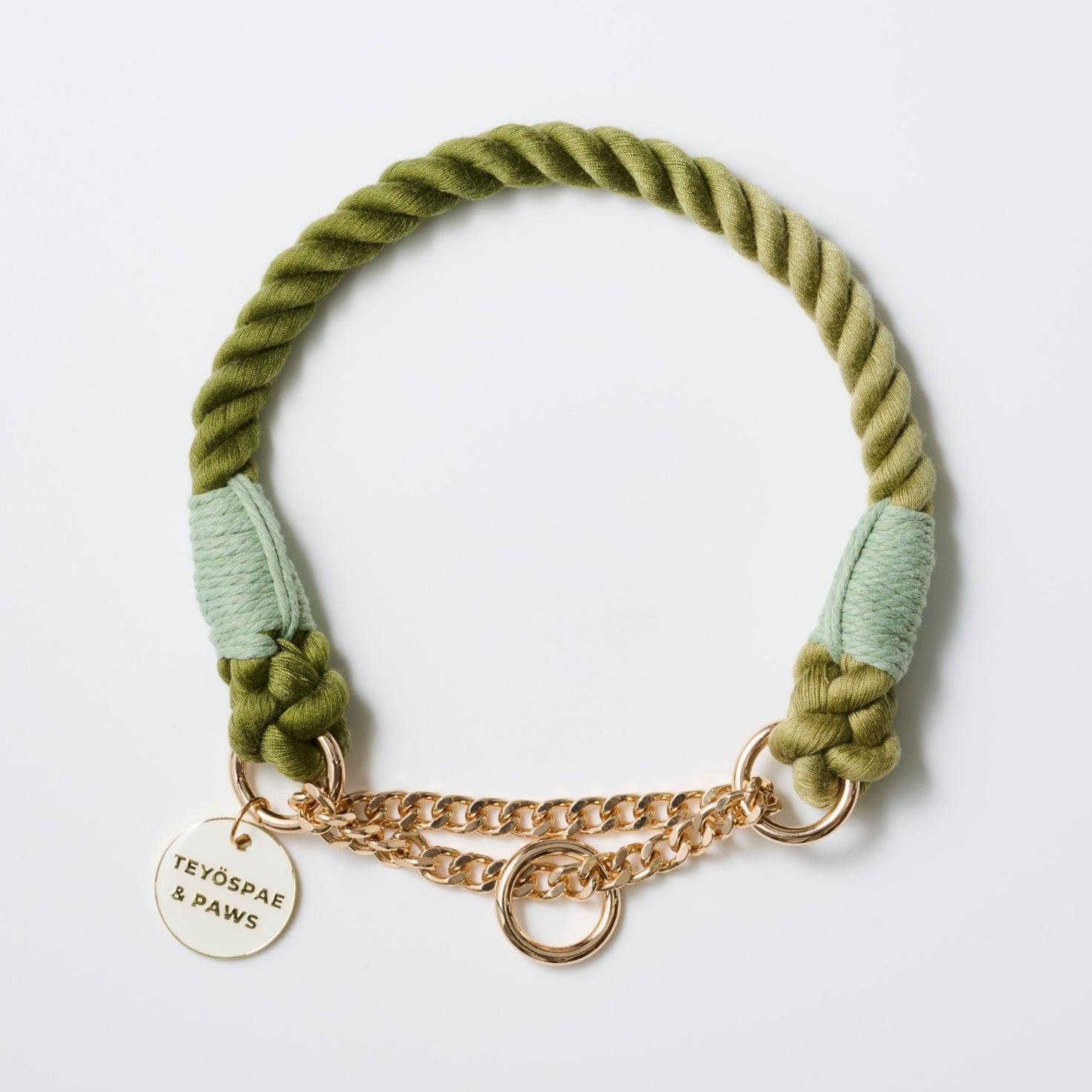 ロープハーフチョーク首輪 全16色