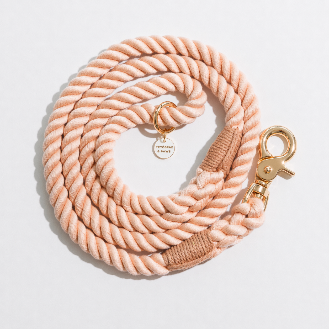 Rope Lead 120cm - SAKURA & Gold