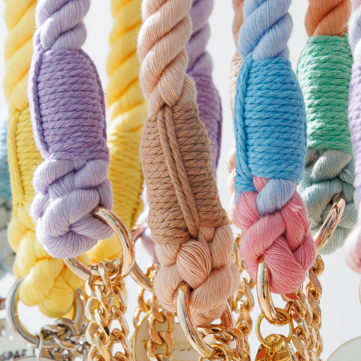 ロープハーフチョーク首輪 全16色