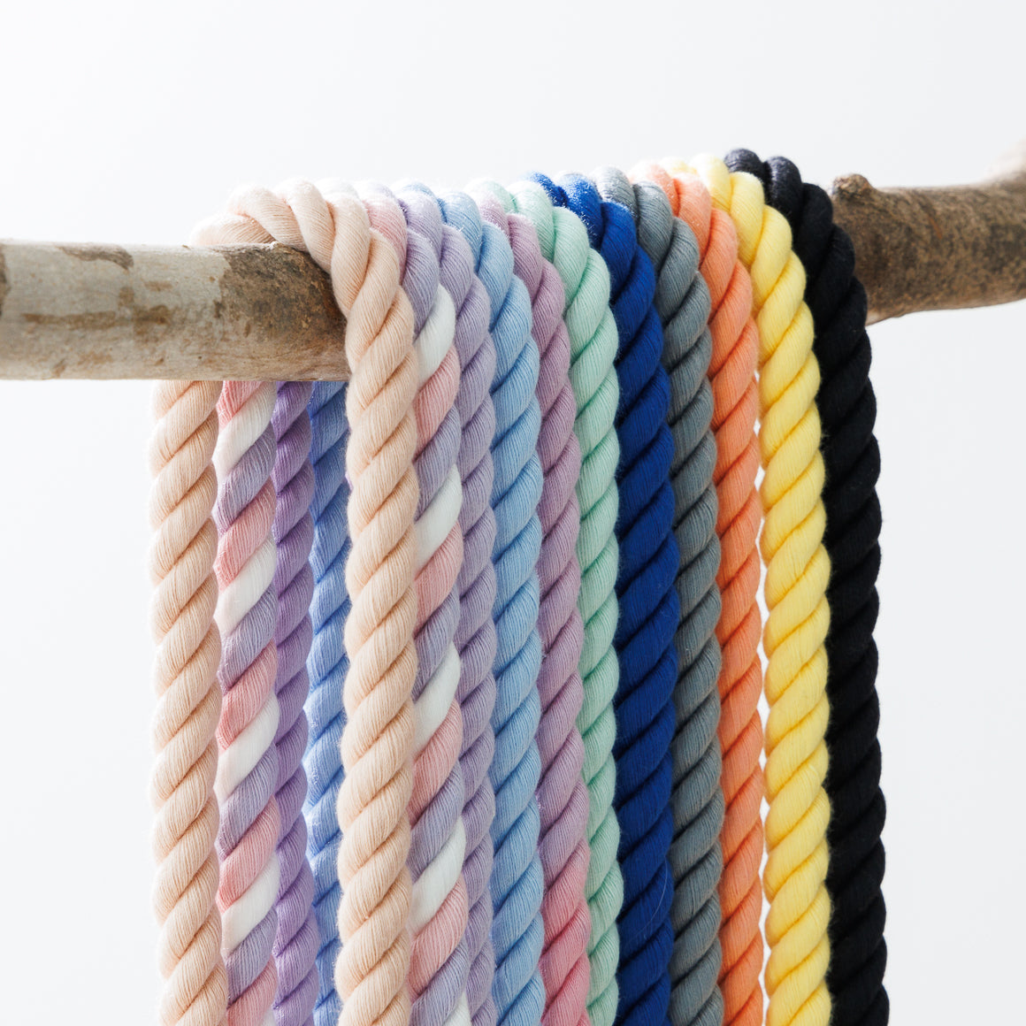 Hands-free rope lead 210cm - LEMON & Silver, thick lever hook snap hook