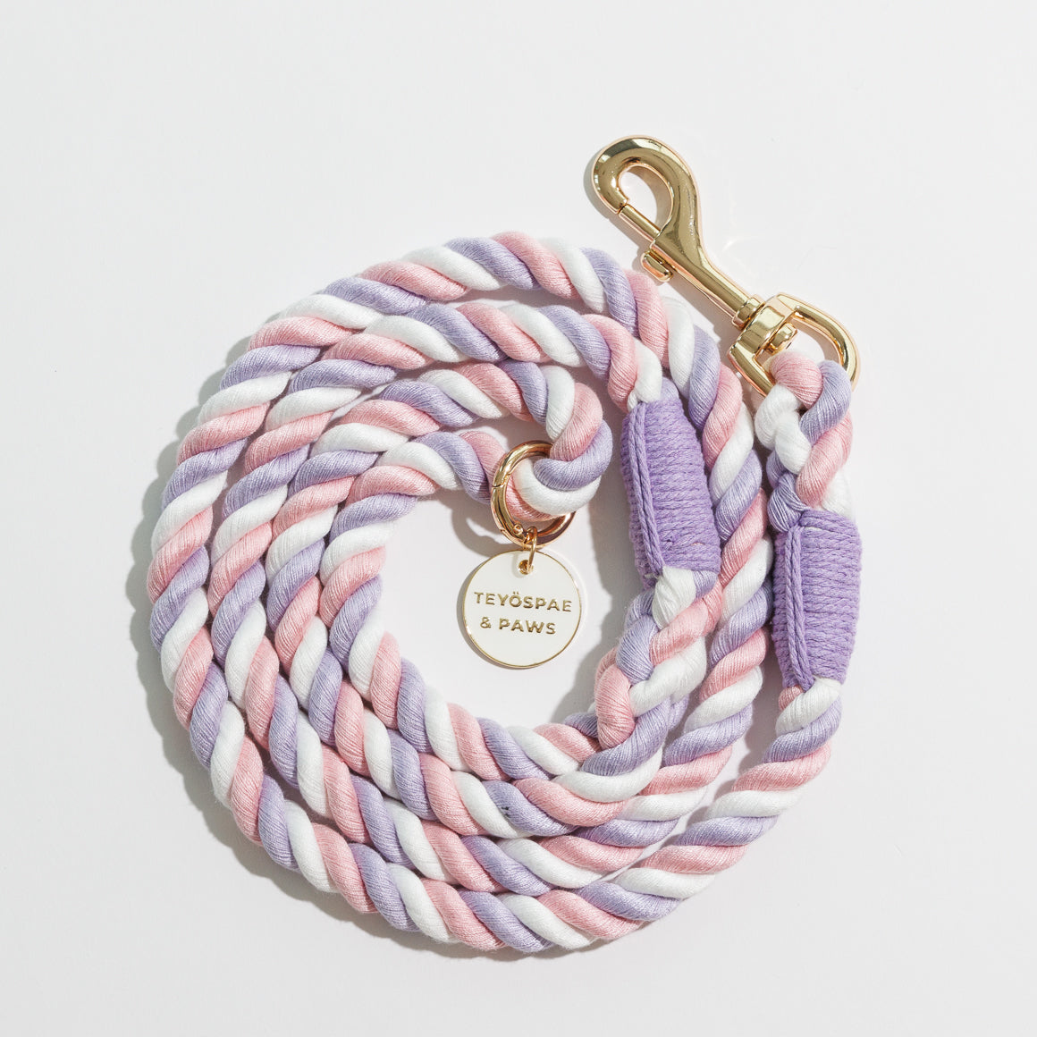 Rope Lead 120cm - UNICORN & Gold