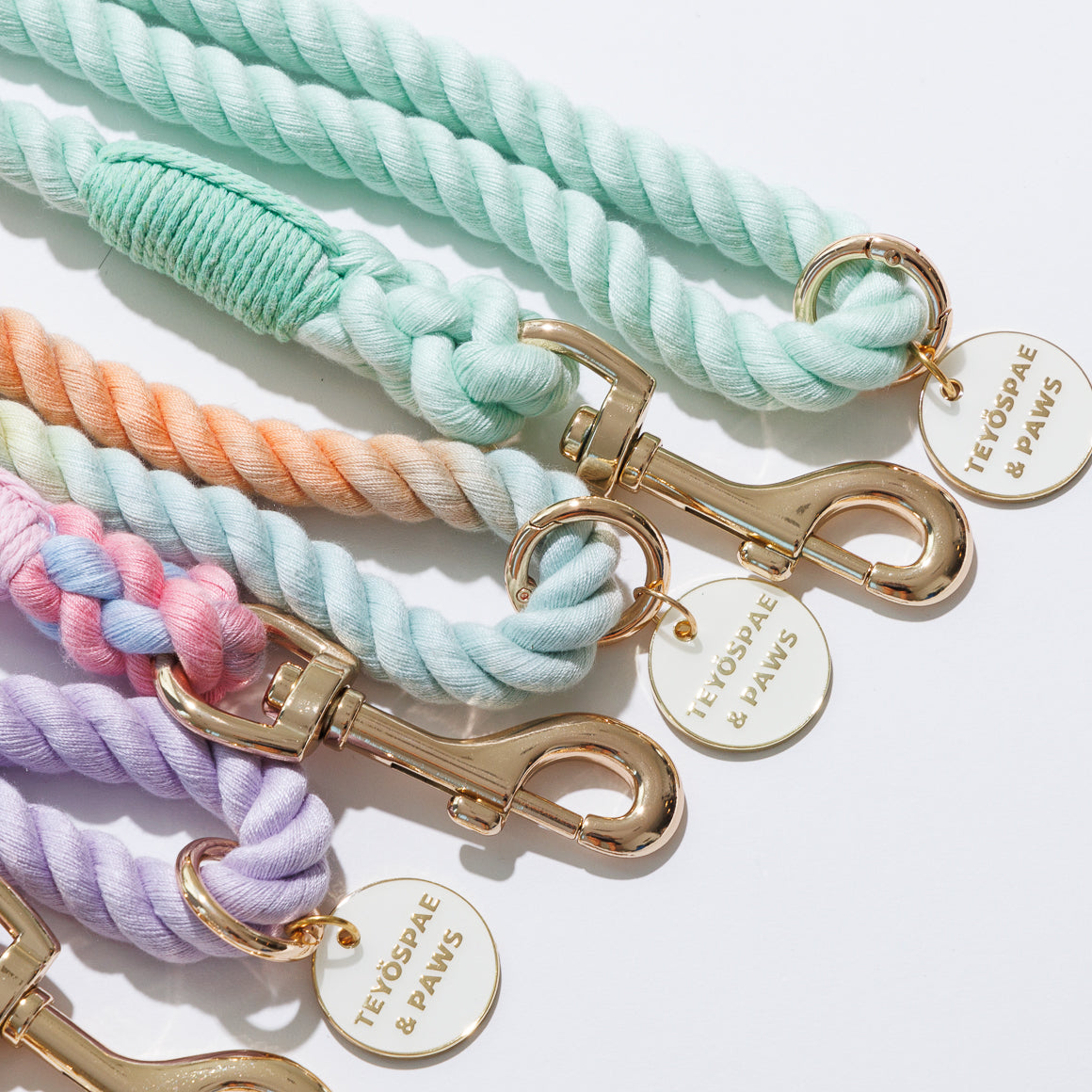 Rope Lead 120cm - WAKABA & Gold