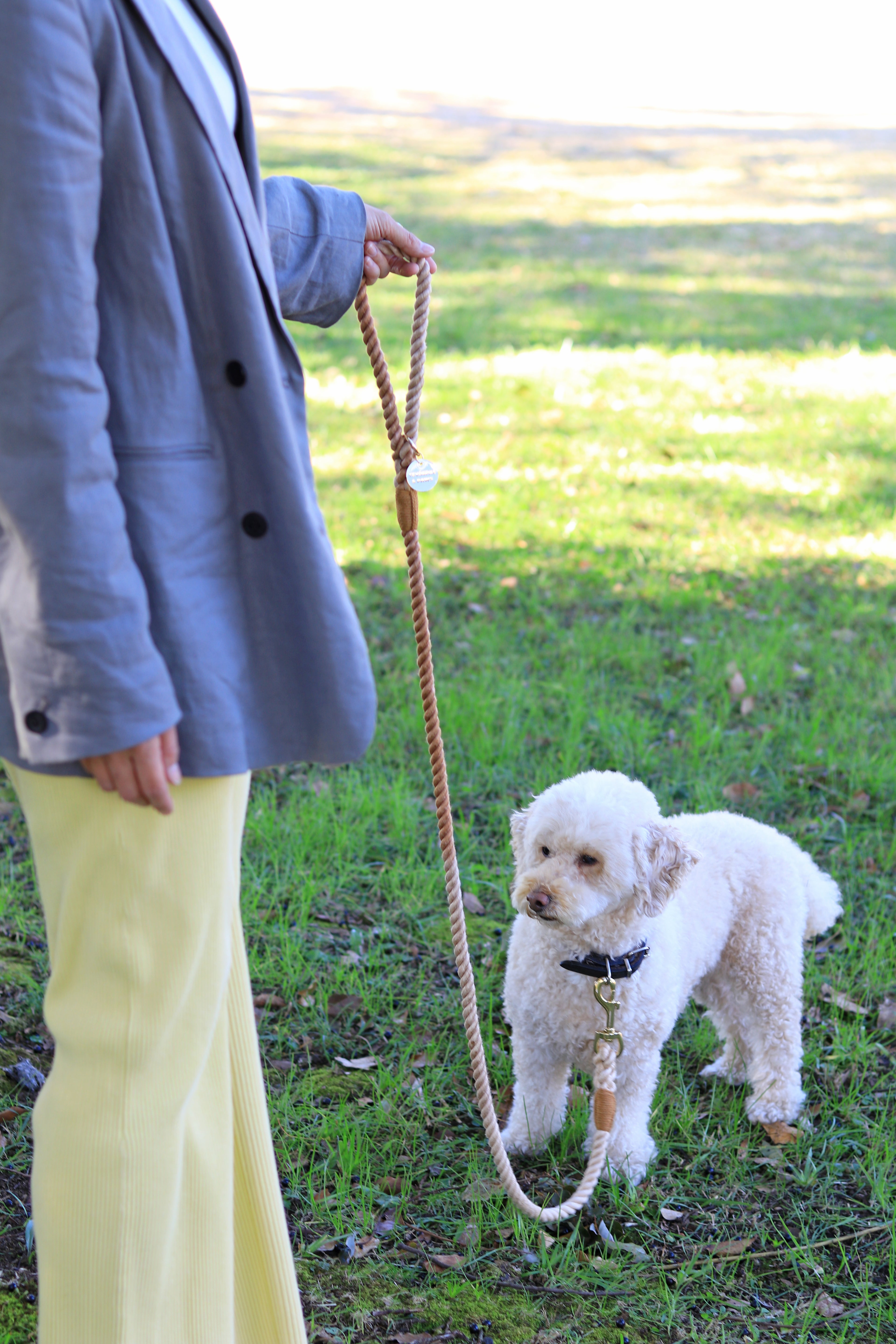 ロープリード120cm/150cm - CAFE LATTE/カフェラテ <GOLD>