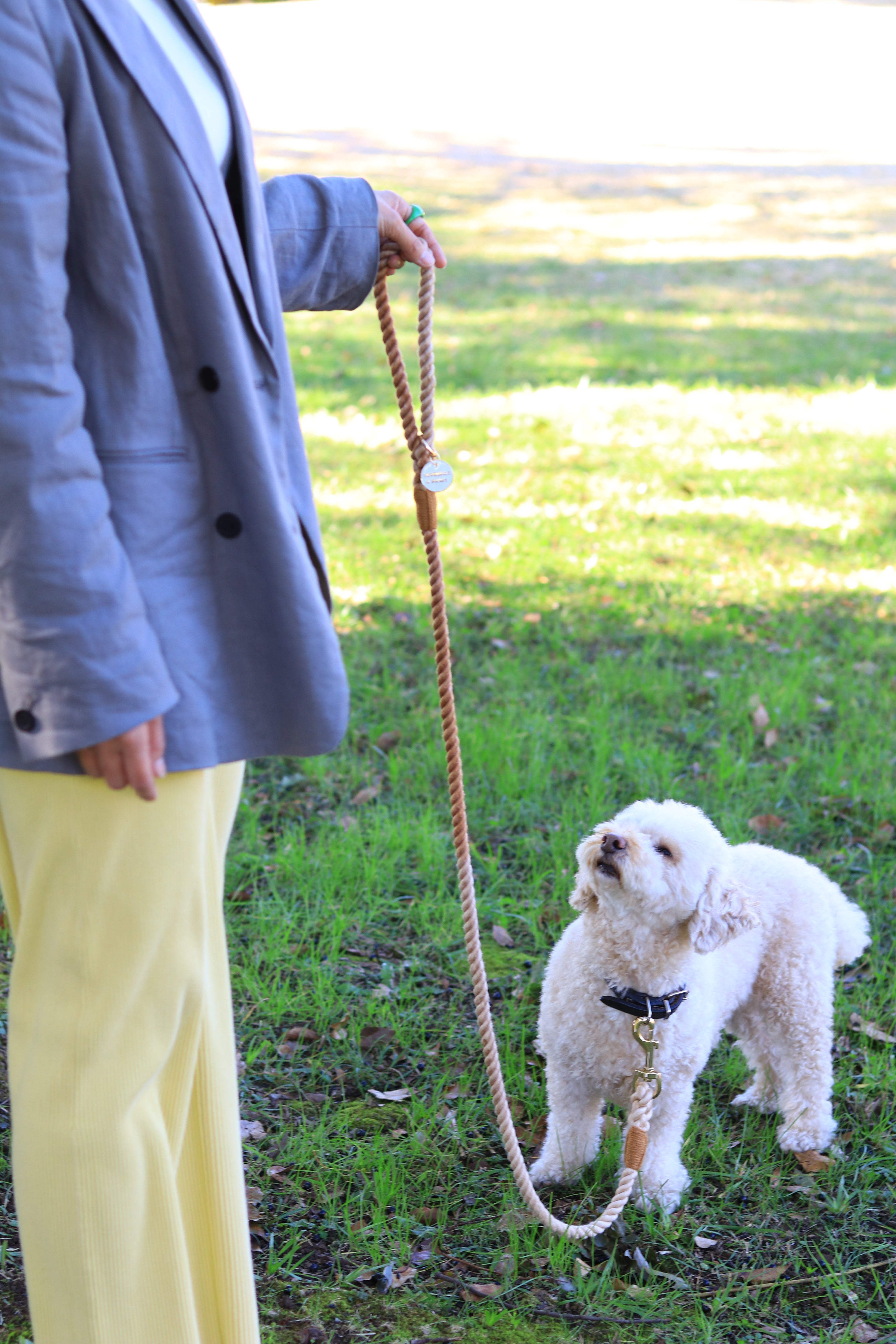 ロープリード120cm/150cm - CAFE LATTE/カフェラテ <GOLD>