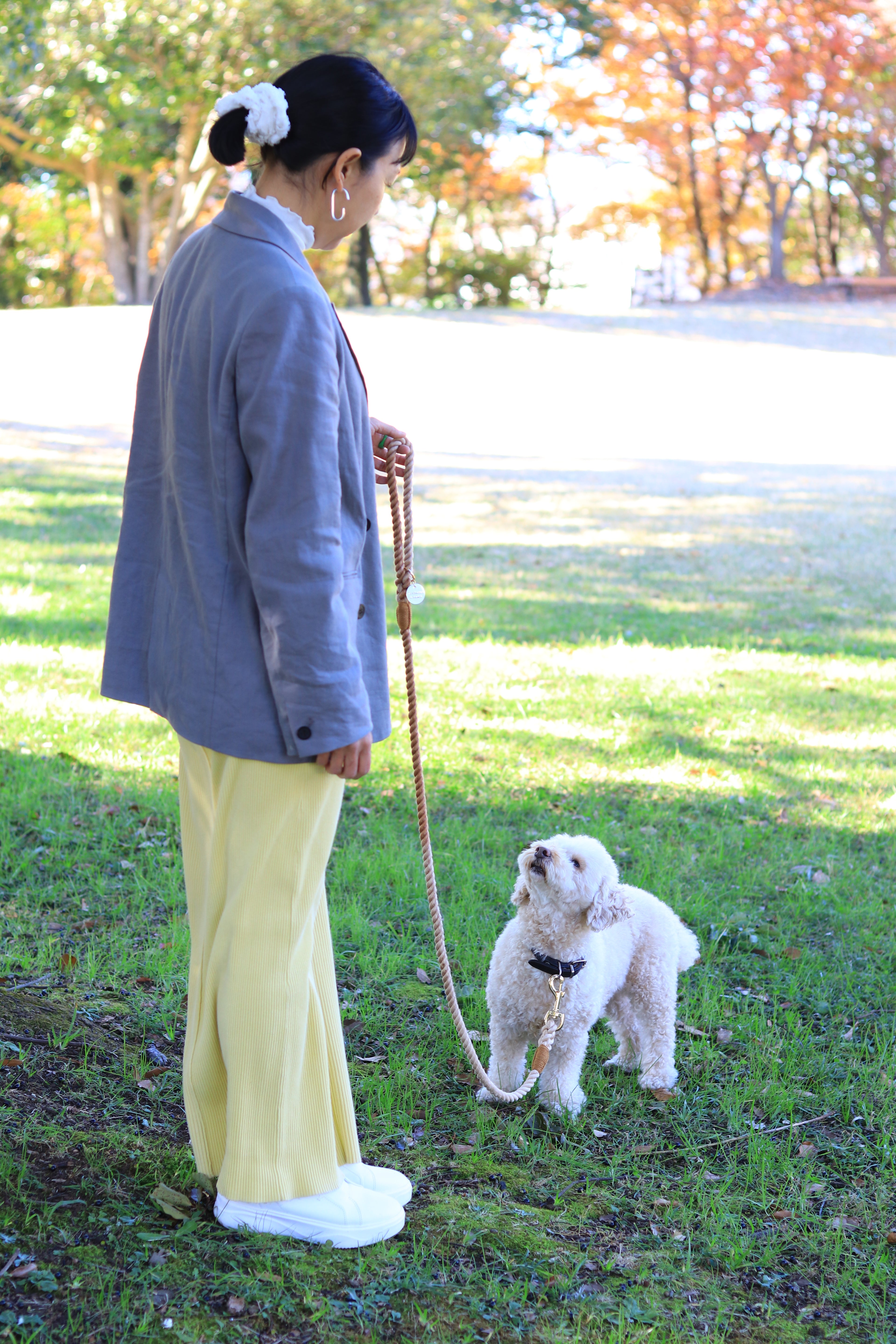 ロープリード120cm/150cm - CAFE LATTE/カフェラテ <GOLD>