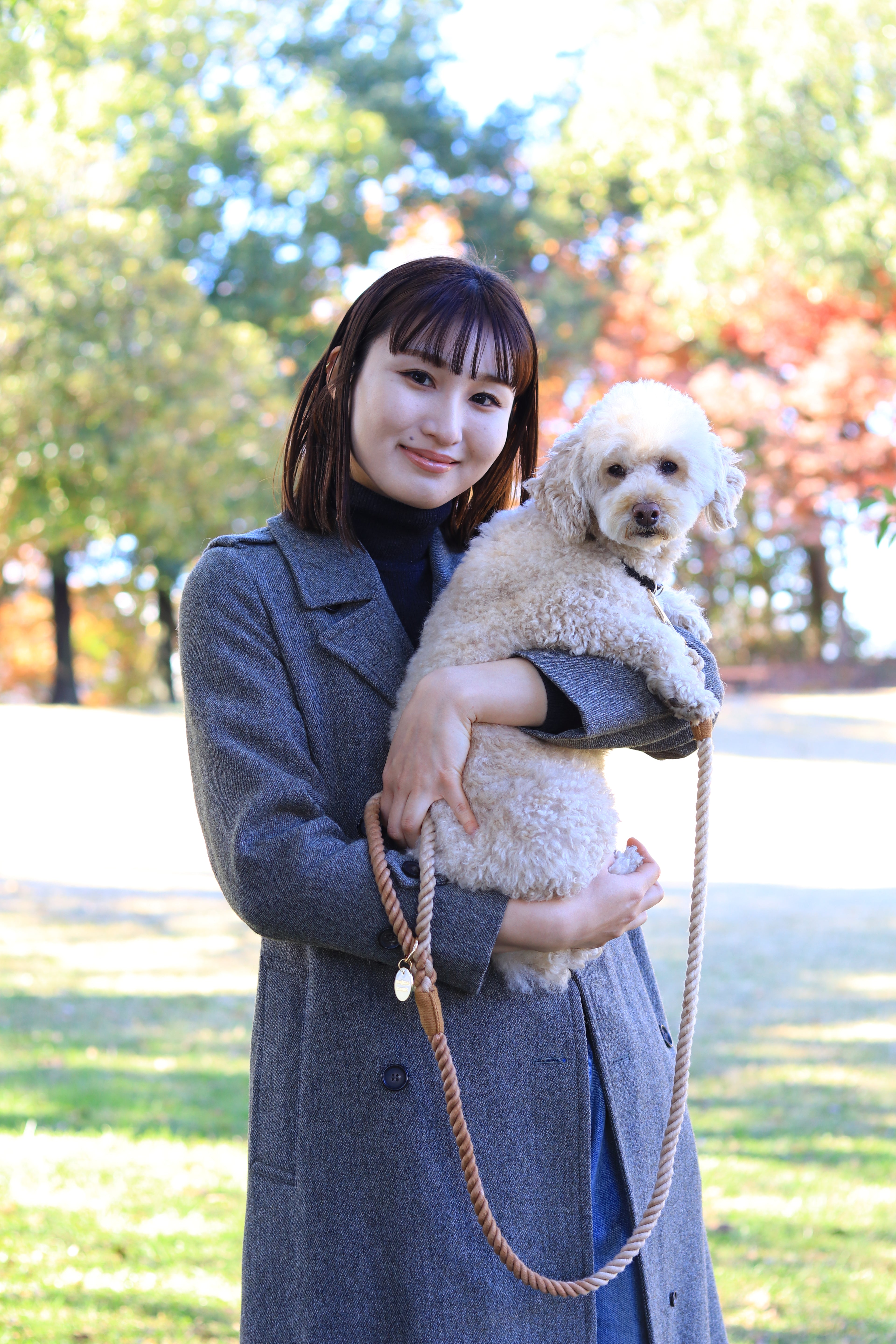 ロープリード120cm/150cm - CAFE LATTE/カフェラテ <GOLD>