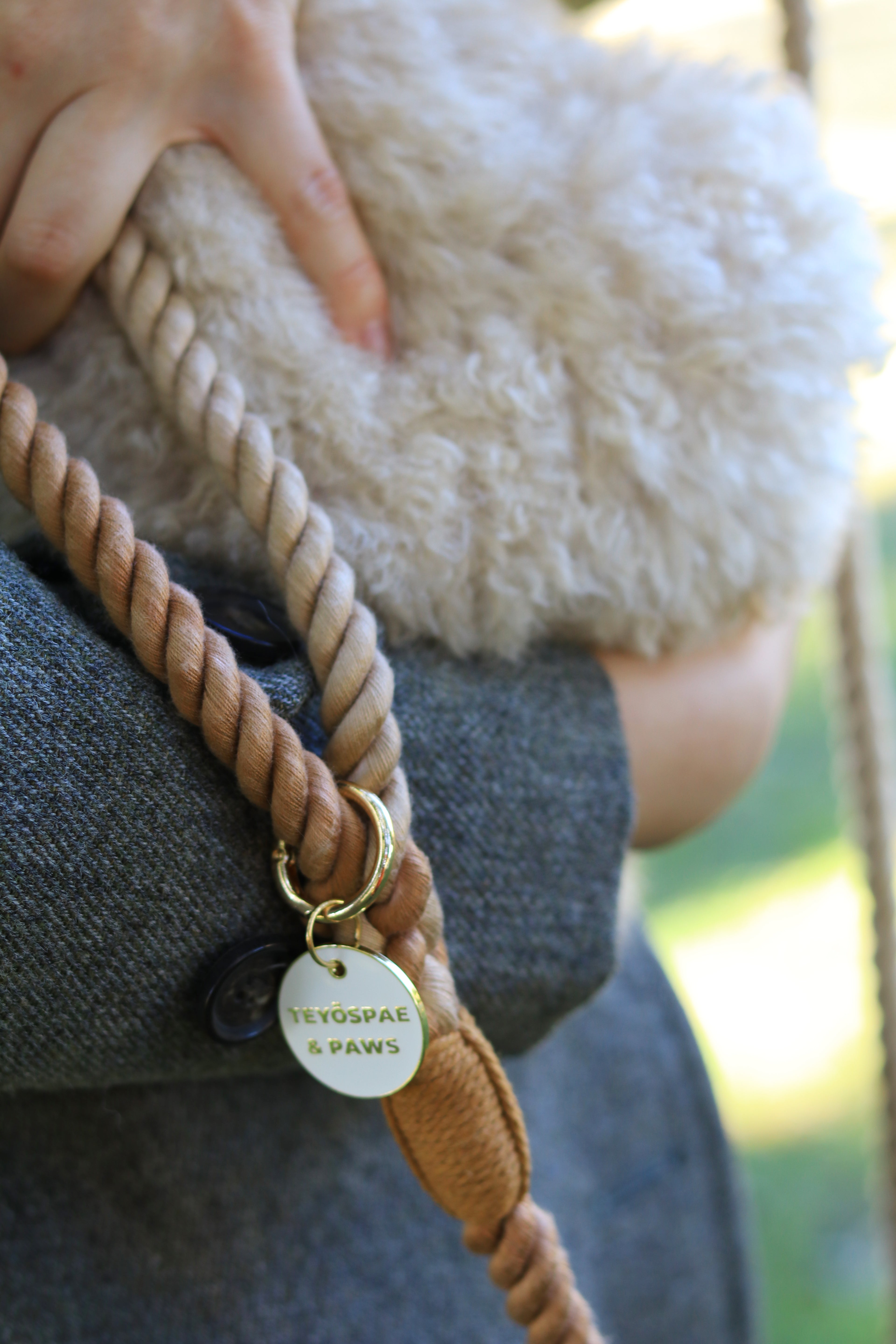 ロープリード120cm/150cm - CAFE LATTE/カフェラテ <GOLD>