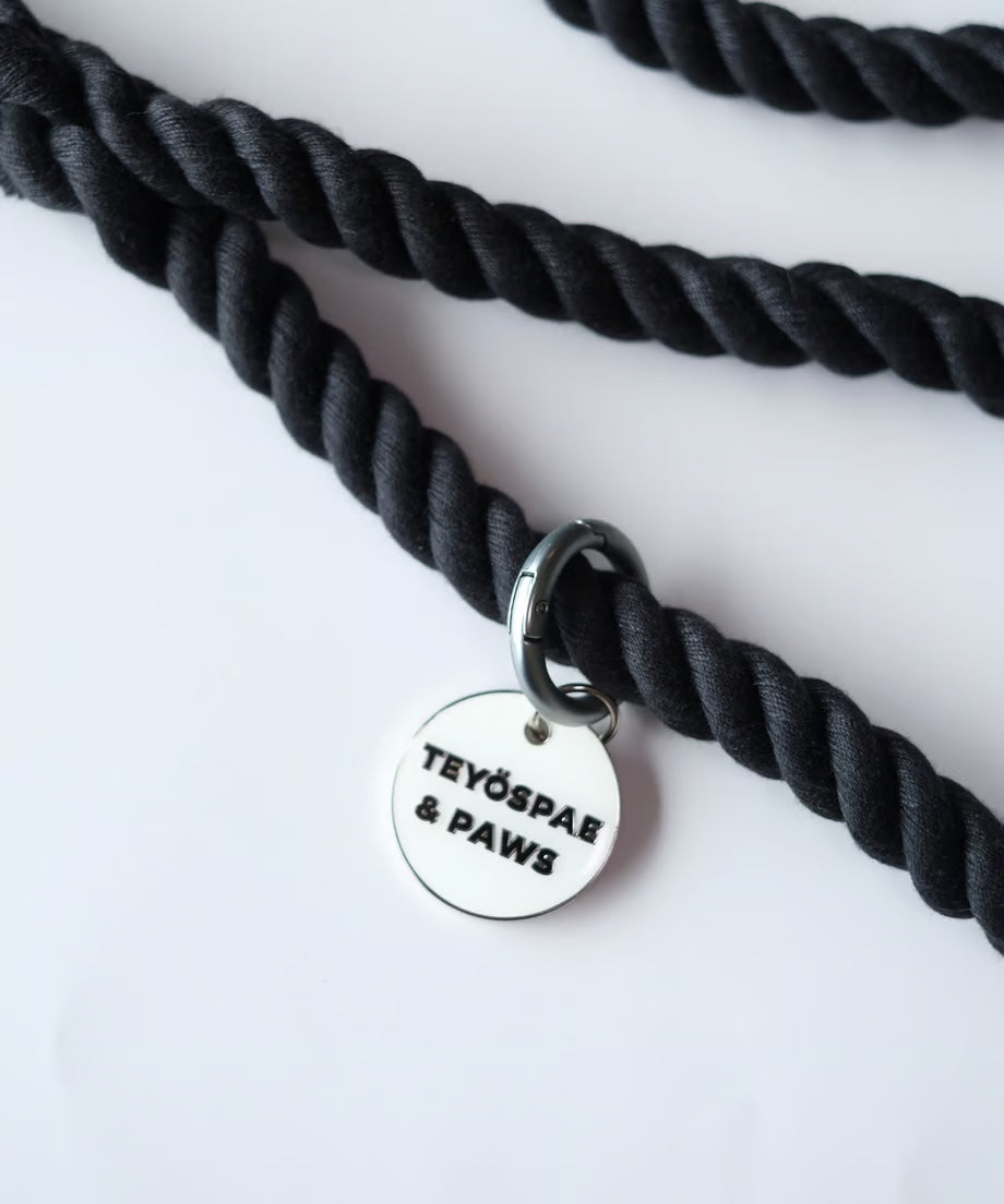 Rope Lead 120cm - BLACK