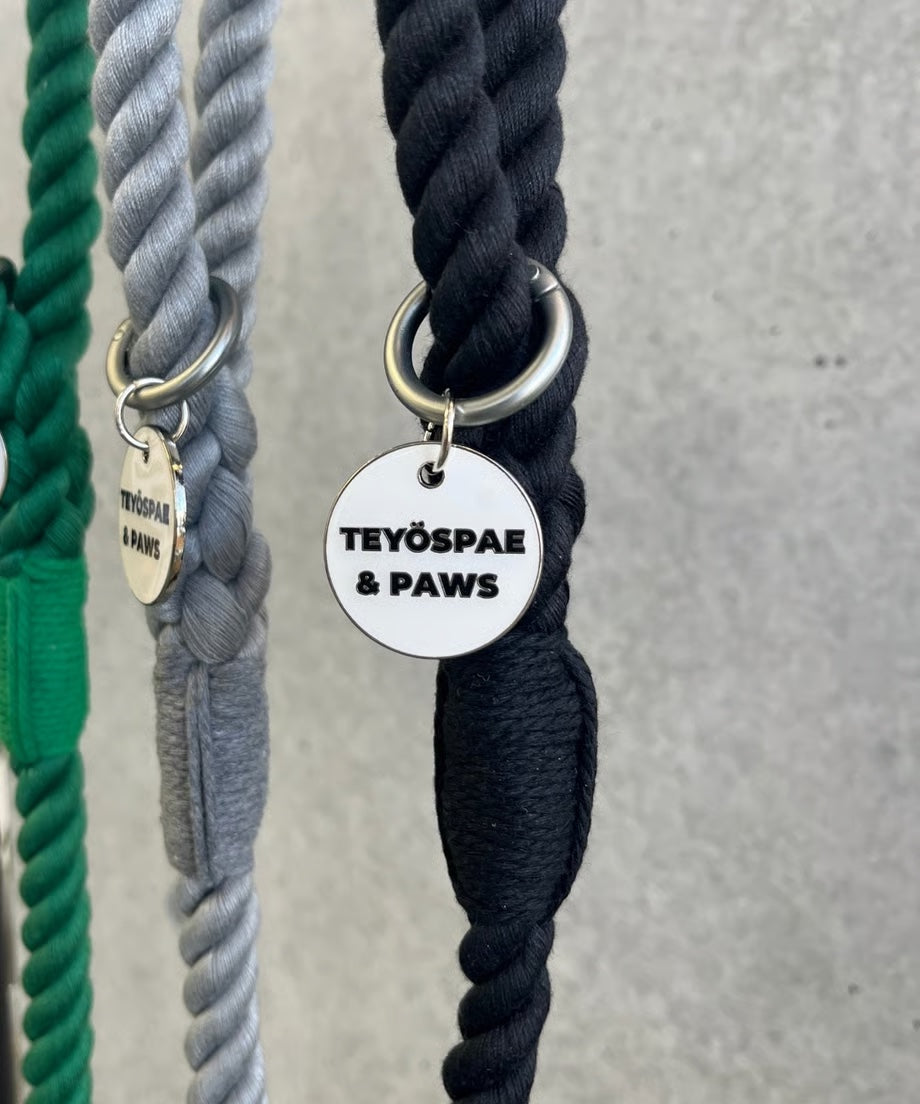 Rope Lead 120cm - BLACK