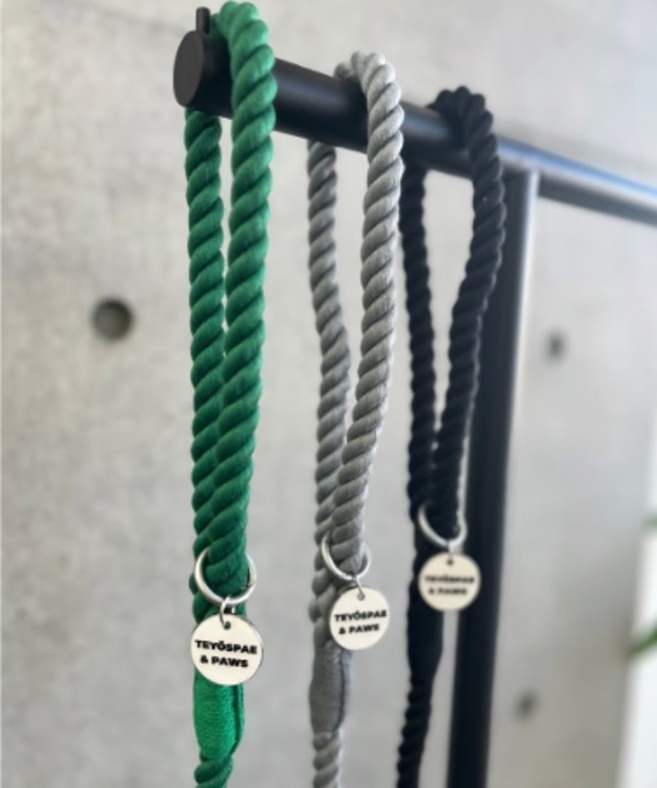 Rope Lead 120cm - BLACK