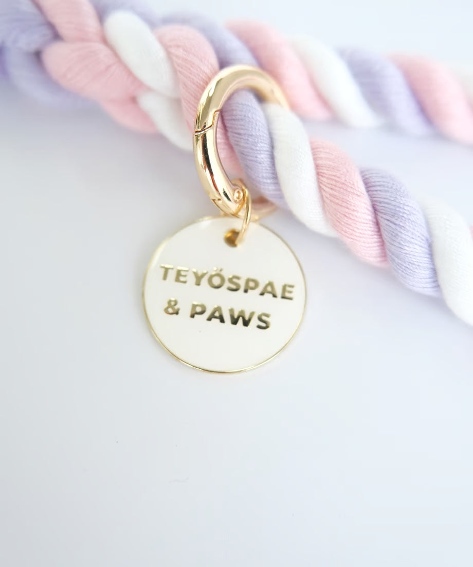 Rope Lead 120cm - UNICORN & Gold