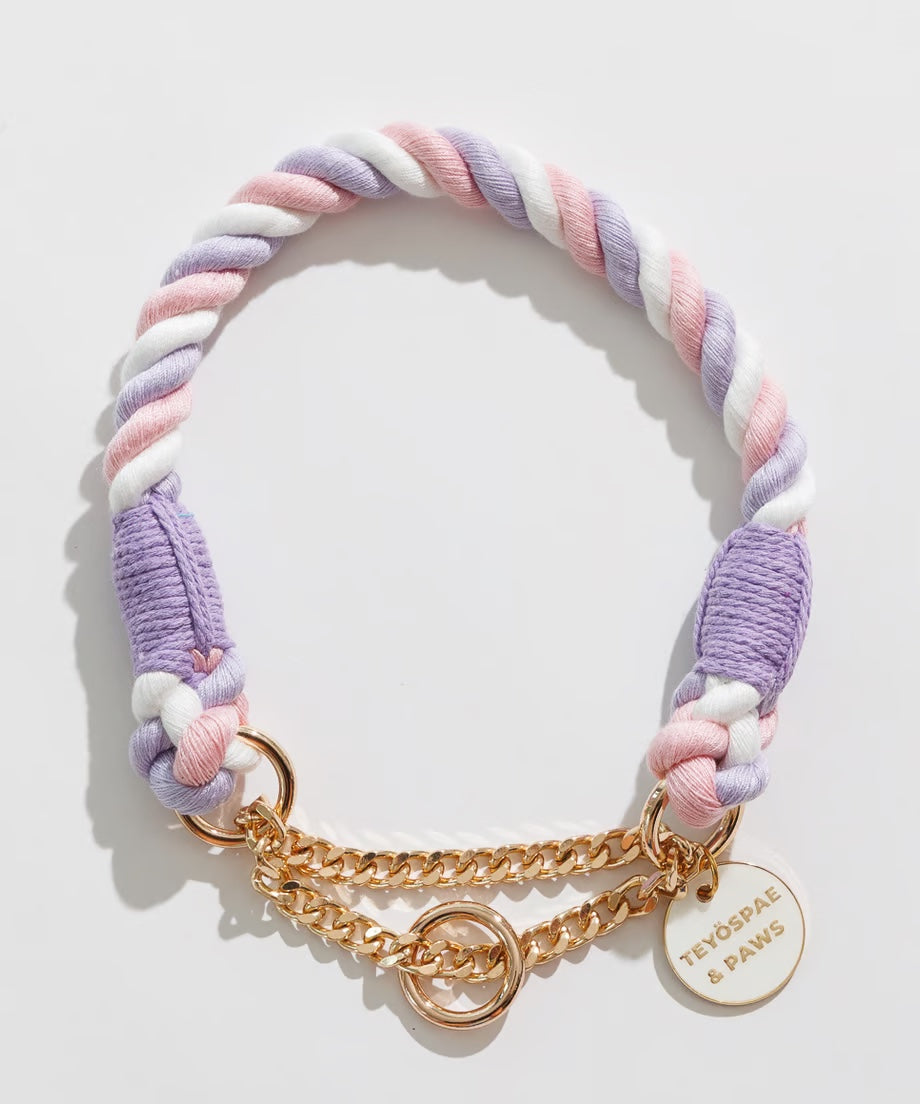 ロープハーフチョーク首輪 全16色