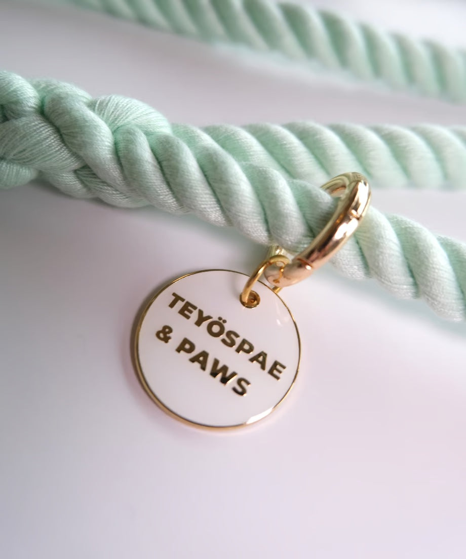 Hands-free rope lead 210cm - WAKABA & Gold, thick lever hook snap hook