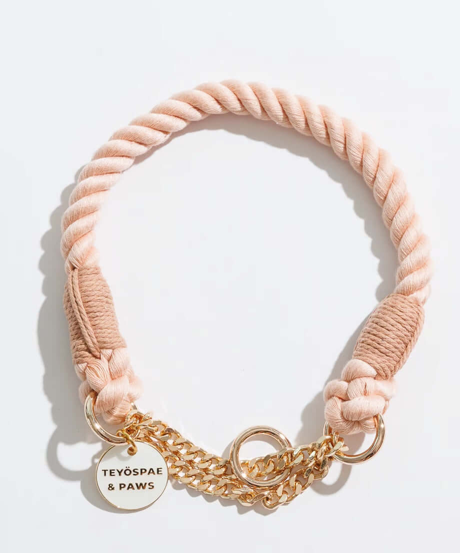 ロープハーフチョーク首輪 全16色