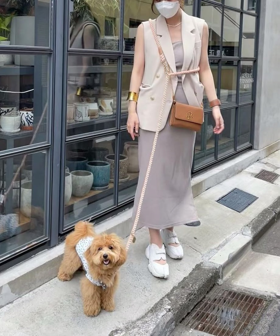 肩掛け ハンズフリーロープリード 210cm - SAKURA/さくら <GOLD>