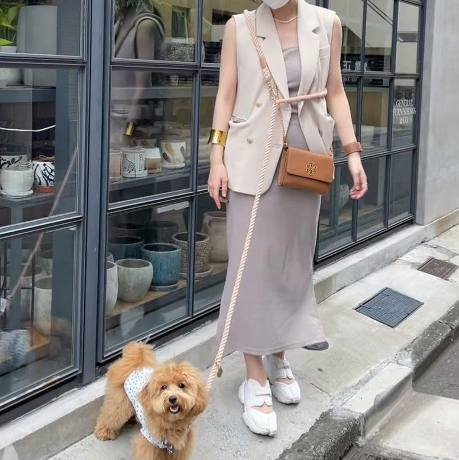 肩掛け ハンズフリーロープリード 210cm - SAKURA/さくら <GOLD>