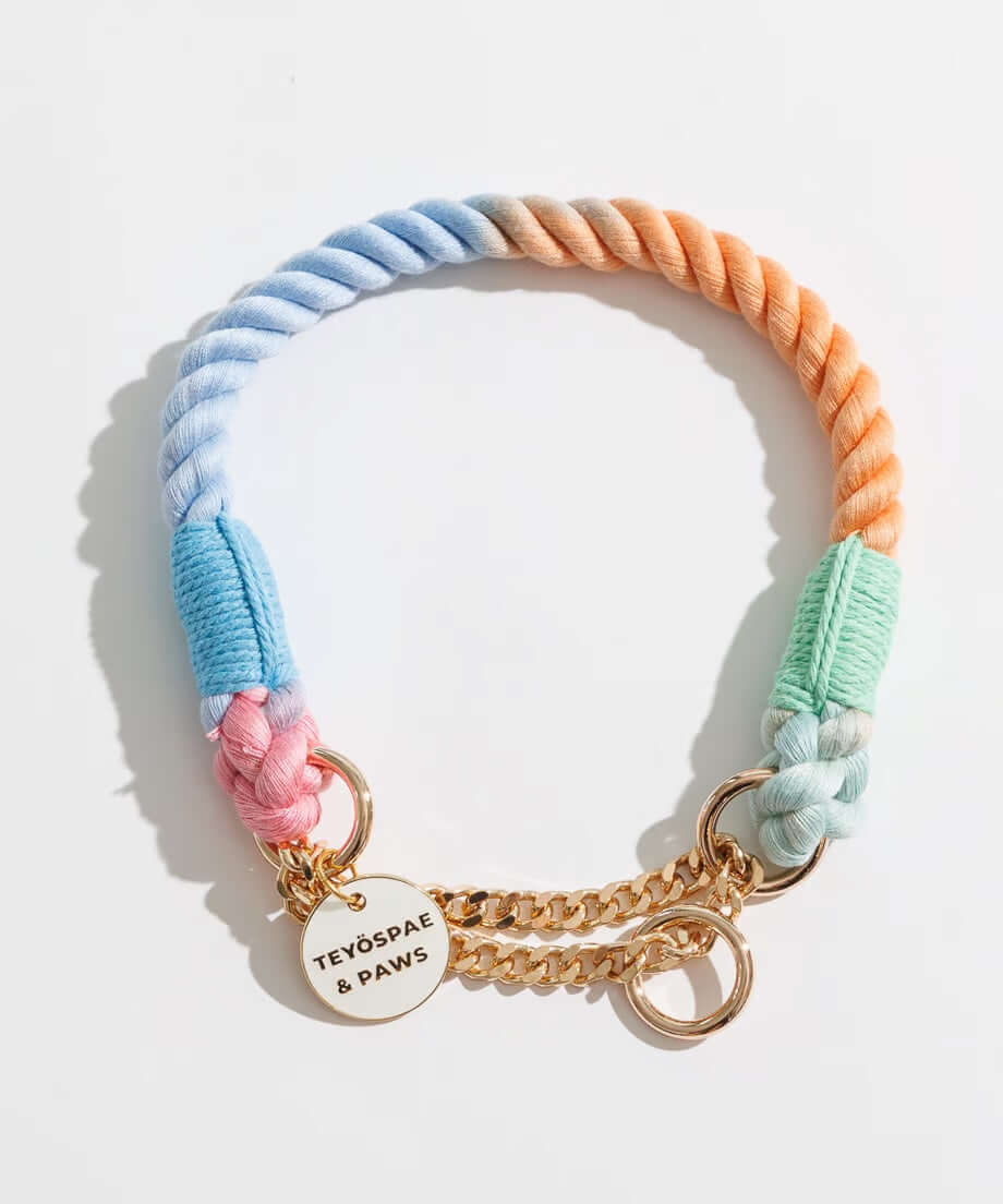ロープハーフチョーク首輪 全16色