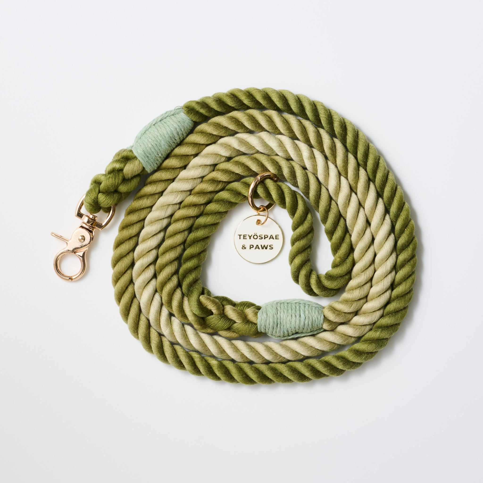 ロープリード120cm/150cm - OLIVE KHAKI/オリーブカーキ <GOLD>