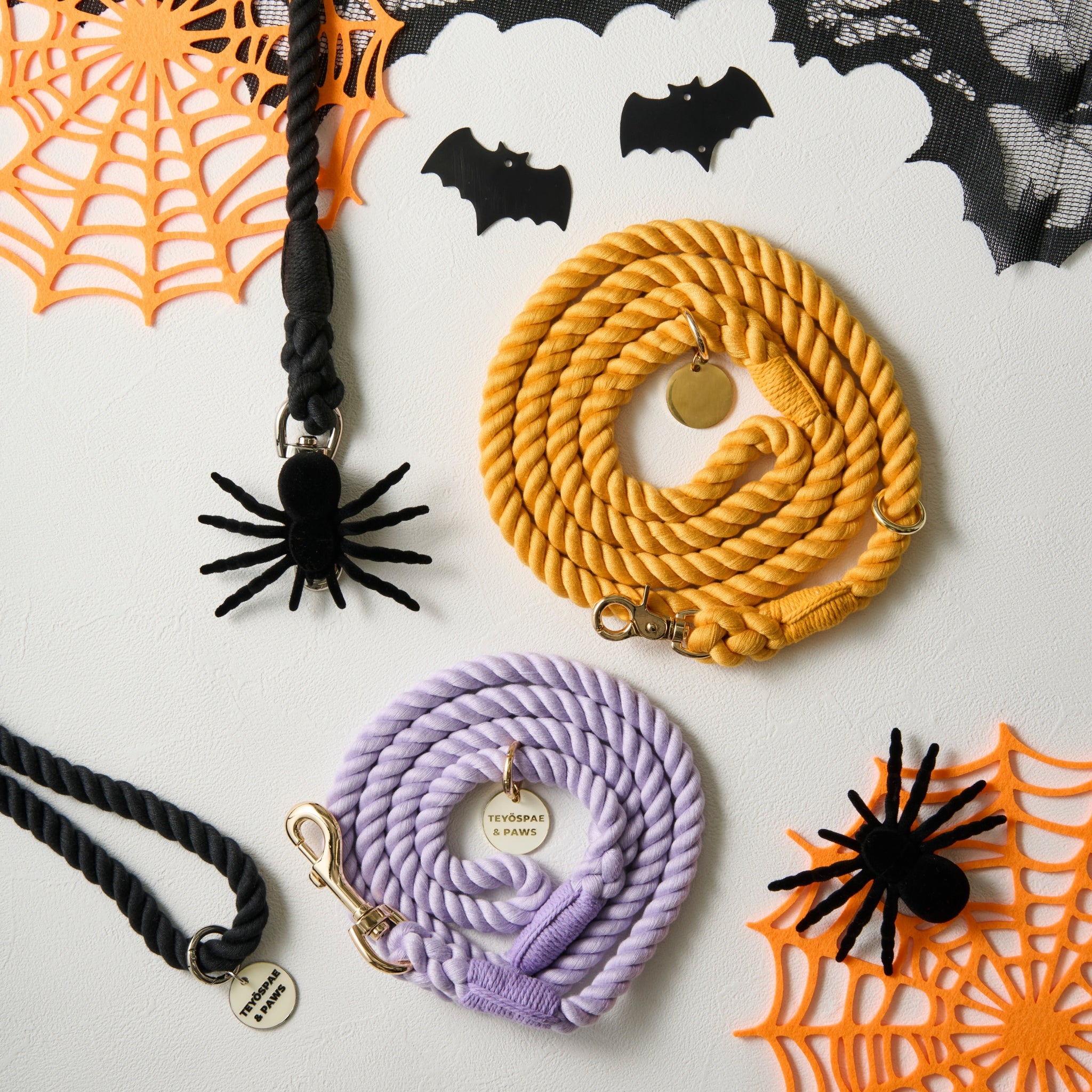 肩掛け ハンズフリーロープリード 210cm - BLACK/ブラック <SILVER>