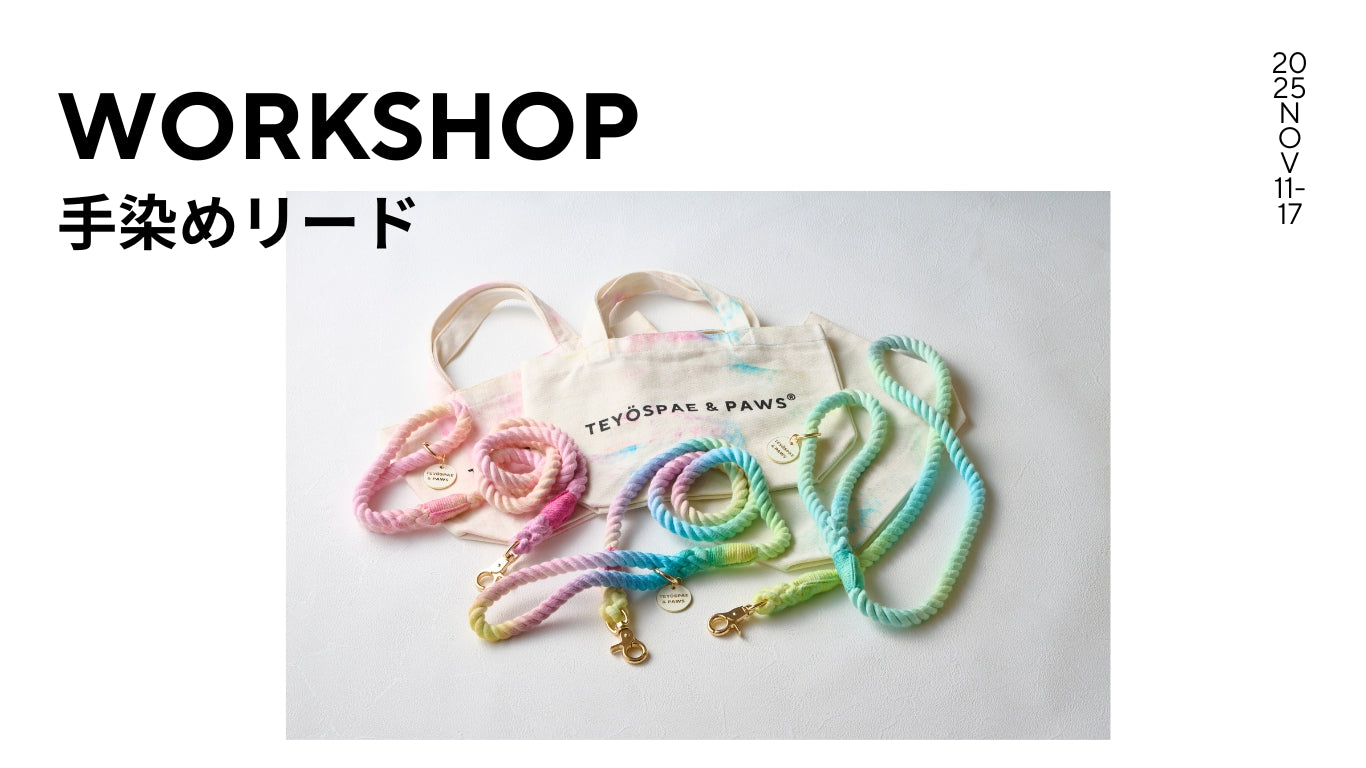 手染めロープリード体験ワークショップ開催！