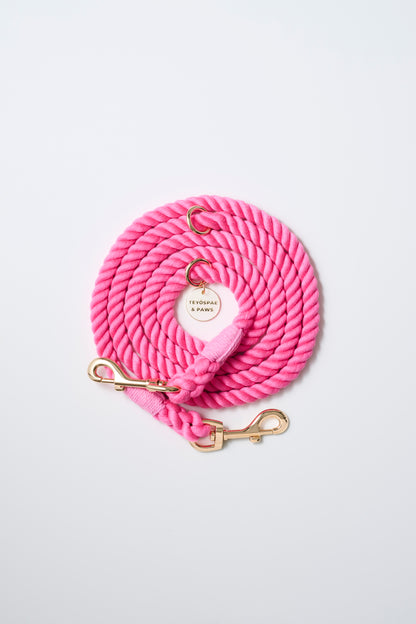 肩掛け ハンズフリーロープリード 210cm - FLAMINGO PINK/フラミンゴピンク &lt;GOLD&gt;