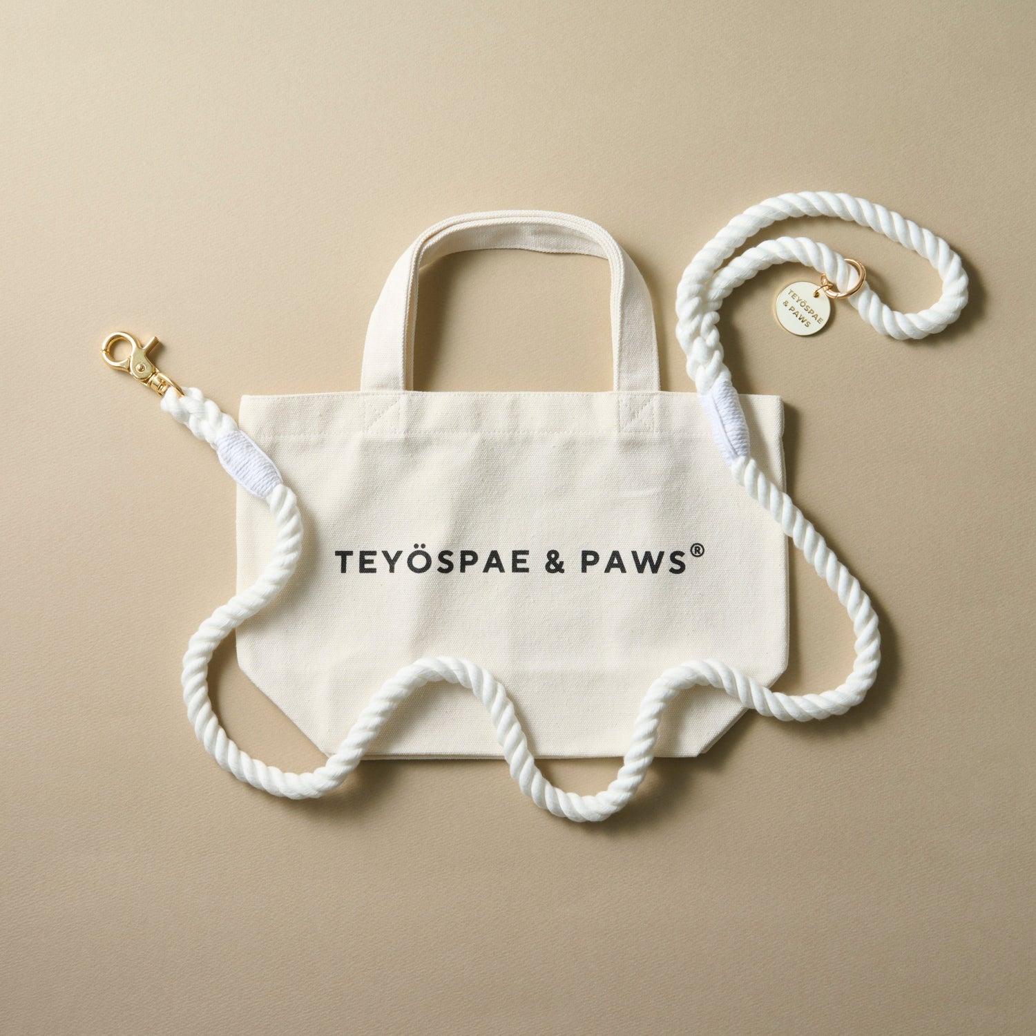 ロープリード120cm - WHITE / ホワイト &lt;GOLD&gt;