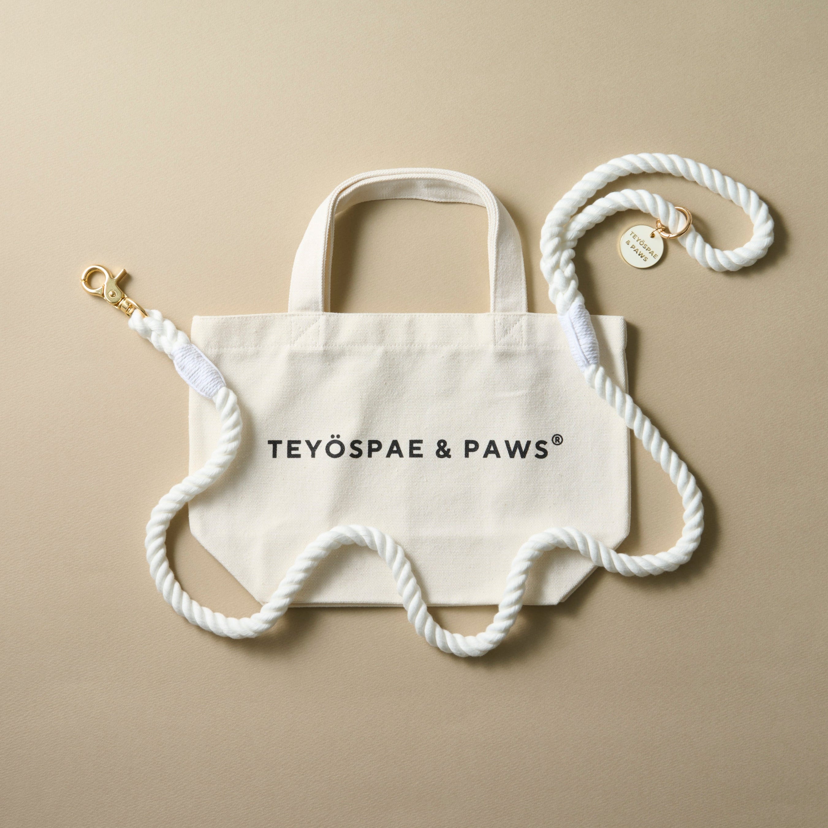 ロープリード120cm - WHITE / ホワイト &lt;GOLD&gt;