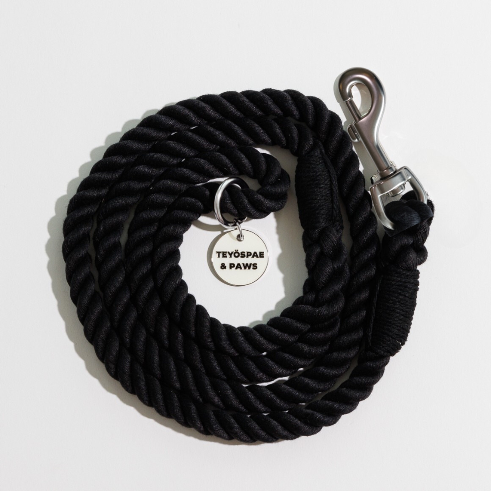 ロープリード 120cm - BLACK/ブラック &lt;SILVER or MAT SILVER&gt;