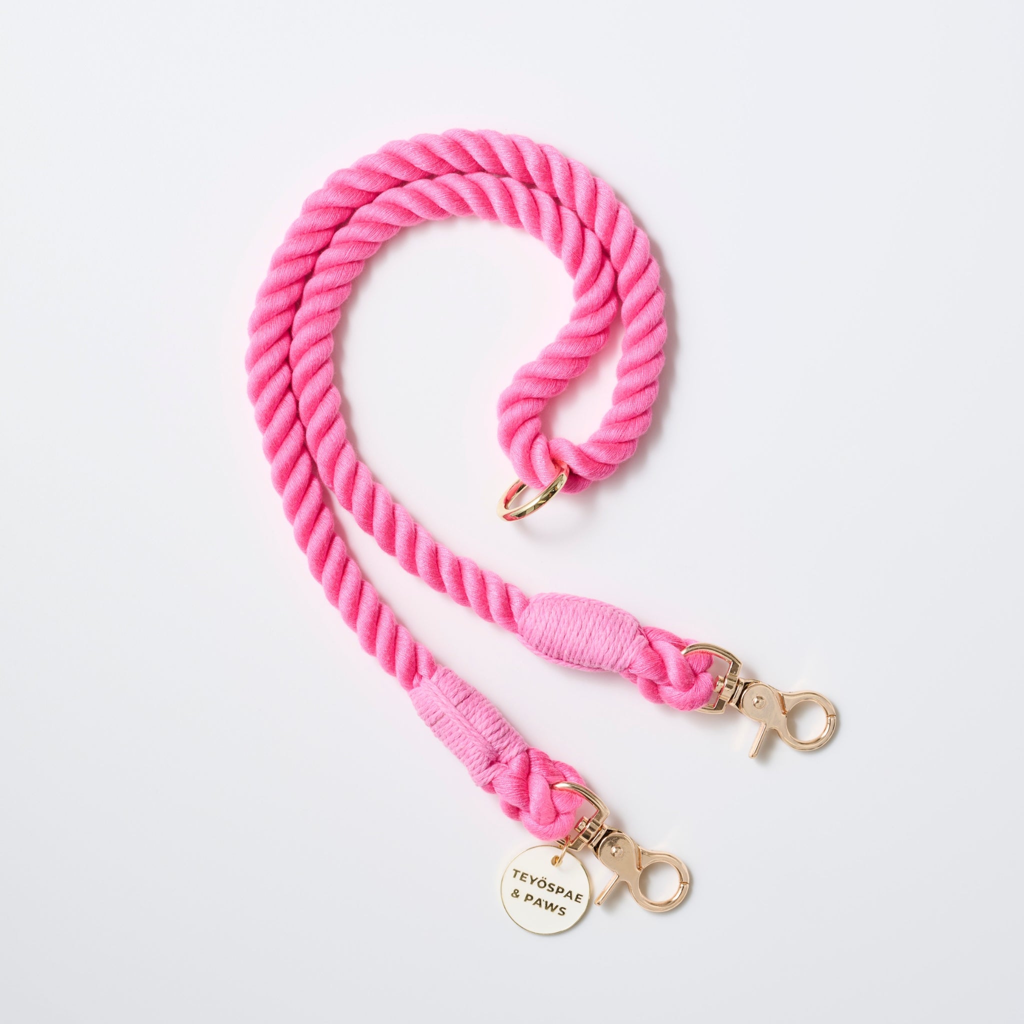 ２頭引き 多頭引き リード 90cm 全3色 &lt;GOLD&gt;