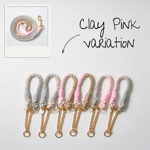 ロープハーフチョーク首輪　全16色