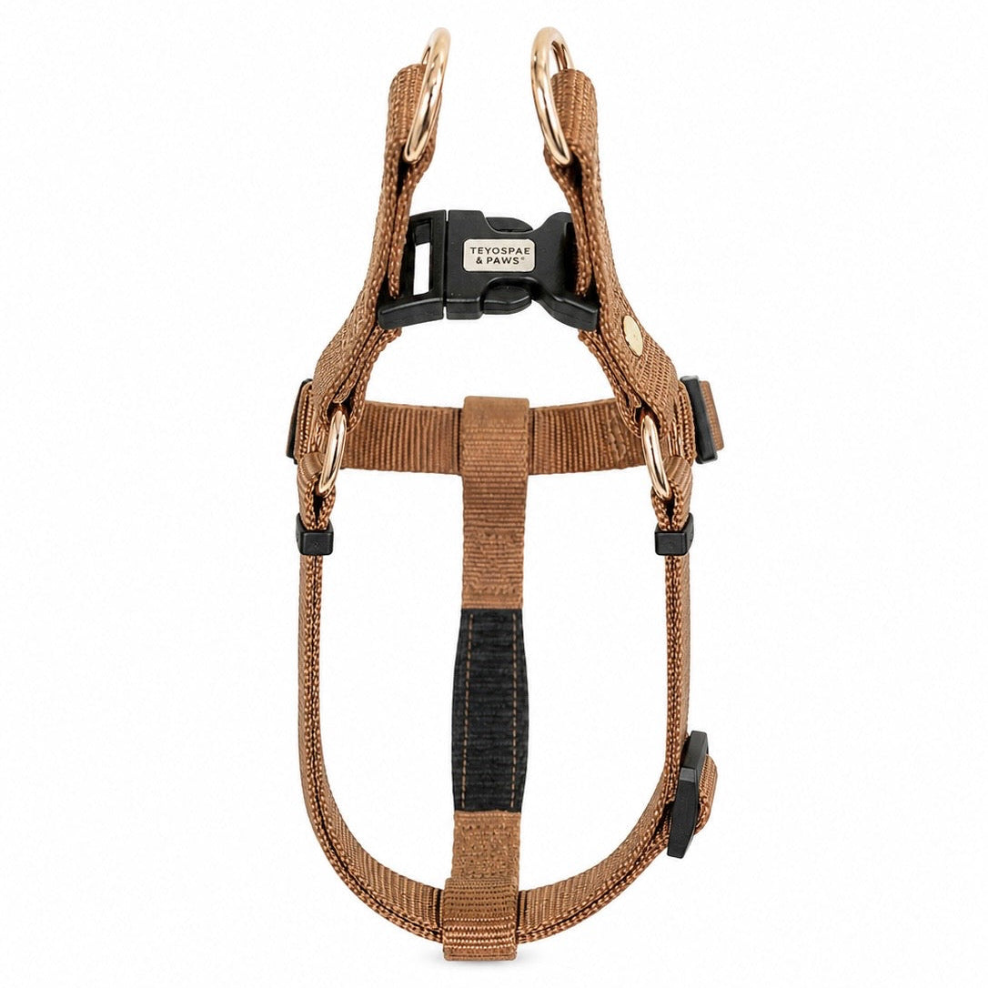 犬用ハーネス BROWN（ブラウン） Mサイズ 中型犬向け