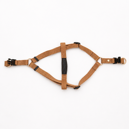 犬用ハーネス BROWN（ブラウン） Mサイズ 中型犬向け