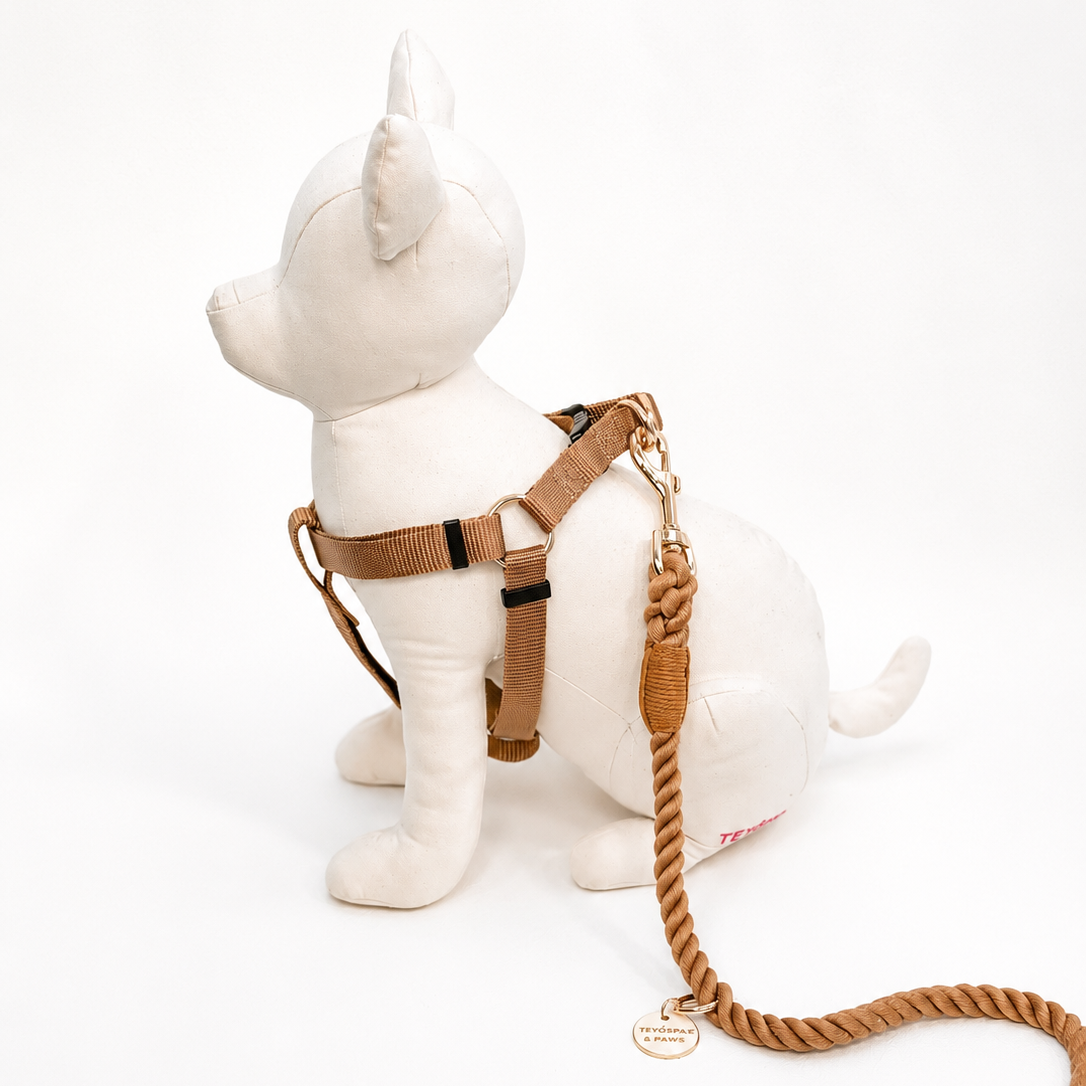 犬用ハーネス BROWN（ブラウン） Mサイズ 中型犬向け