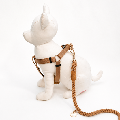 犬用ハーネス BROWN（ブラウン） Mサイズ 中型犬向け