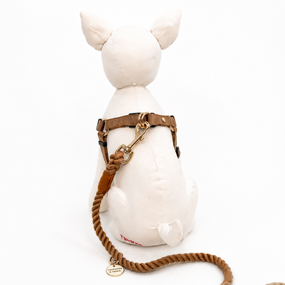 犬用ハーネス BROWN（ブラウン） Mサイズ 中型犬向け