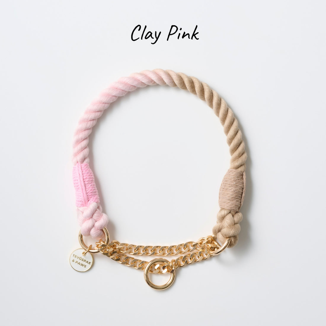 ロープハーフチョーク首輪　全16色